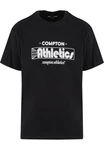 Upscale by Mister Tee Compton Athletic Club Oversize Tee (1-tlg) Schwarz/Lila/Dunkelrot