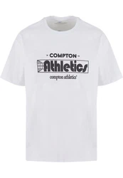 Upscale by Mister Tee Compton Athletic Club Oversize Tee (1-tlg) Weiß
