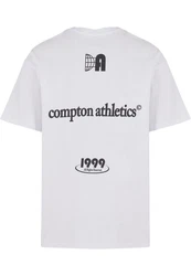 Upscale by Mister Tee Compton Athletic Club Oversize Tee (1-tlg) Weiß