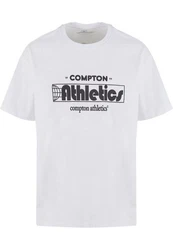 Upscale by Mister Tee Compton Athletic Club Oversize Tee (1-tlg) Weiß