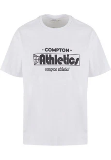 Upscale by Mister Tee Compton Athletic Club Oversize Tee (1-tlg) Weiß