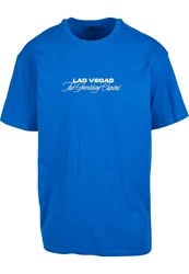 MisterTee T-Shirt Gambling Capital Oversize Tee Blau/Hellblau