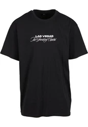 MisterTee T-Shirt Gambling Capital Oversize Tee Gold/Schwarz/Lila