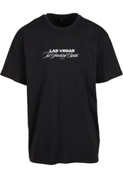 MisterTee T-Shirt Gambling Capital Oversize Tee Gold/Schwarz/Lila