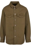 Brandit Langarmhemd Heavy Twill Shirt Dunkelgrün/Braun/Khaki