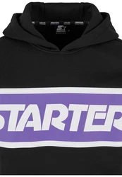 Starter Black Label Kapuzensweatshirt Starter Across Stripe Hoodie Lila/Schwarz