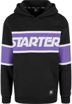 Starter Black Label Kapuzensweatshirt Starter Across Stripe Hoodie Lila/Schwarz