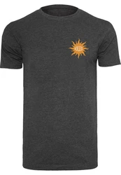MisterTee Soleil Tee Braun/Gelb/Dunkelgrau