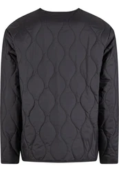 URBAN CLASSICS Winterjacke Urban Classics Padded Quilting Jacket Schwarz/Dunkelgrau/Grau