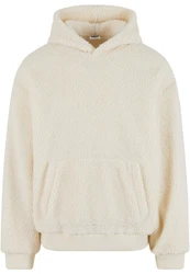 URBAN CLASSICS Kapuzensweatshirt Oversized Teddy Hoody (1-tlg) Beige/Creme/Khaki/Weiß