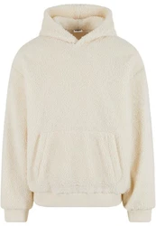 URBAN CLASSICS Kapuzensweatshirt Oversized Teddy Hoody (1-tlg) Beige/Creme/Khaki/Weiß