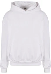URBAN CLASSICS Kapuzensweatshirt Ultra Heavy Oversized Hoody Weiß/Creme/Grau