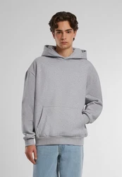 URBAN CLASSICS Kapuzensweatshirt Ultra Heavy Oversized Hoody Grau/Hellgrau