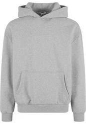 URBAN CLASSICS Kapuzensweatshirt Ultra Heavy Oversized Hoody Grau/Hellgrau