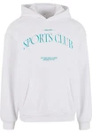 Upscale by Mister Tee Kapuzensweatshirt Another Sports Club Fluffy Hoody Hellblau/Weiß/Grau