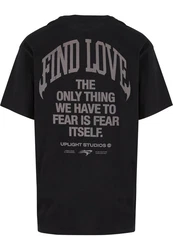 Upscale by Mister Tee T-Shirt Find Love Oversize Tee Schwarz/Dunkelblau