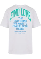 Upscale by Mister Tee T-Shirt Find Love Oversize Tee Weiß/Schwarz/Blau
