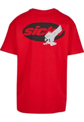 Upscale by Mister Tee Sick Eagle Heavy Oversize Tee Rot/Dunkelrot