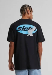 Upscale by Mister Tee Sick Eagle Heavy Oversize Tee Blau/Schwarz/Dunkelblau