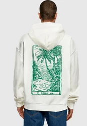 Merchcode Kapuzensweatshirt Hawai Oversized Hoody Beige/Dunkelgrün/Khaki/Creme/Dunkelblau/Weiß/Gelb