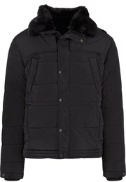 Winterjacke Puffer Jacket With Detachable Fur Collar (1-St)