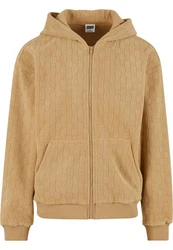 Urban Classics Jaquard Velvet Zip-Hoody 