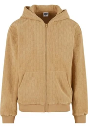 Sweatjacke Jaquard Velvet Zip-Hoody