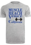 MisterTee T-Shirt Venice Beach Tee Blau/Grau/Gold