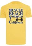 MisterTee T-Shirt Venice Beach Tee Gelb/Blau/Gold