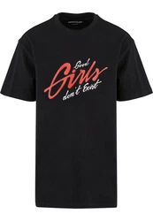 Upscale by Mister Tee Good Girls Oversize Tee Schwarz/Rosa