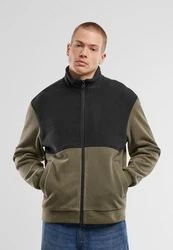 URBAN CLASSICS Allwetterjacke Urban Classics Colour Block Polar Fleece Jacket Colour Block