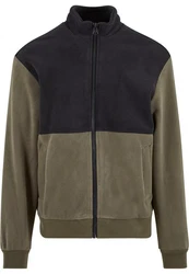 URBAN CLASSICS Allwetterjacke Urban Classics Colour Block Polar Fleece Jacket Colour Block