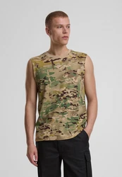 Brandit Tanktop T-Shirt sleeveless Dunkelgrün/Braun
