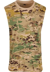 Brandit Tanktop T-Shirt sleeveless Dunkelgrün/Braun