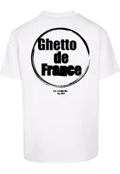 Upscale by Mister Tee Ghetto de France Oversize Tee Weiß/Creme