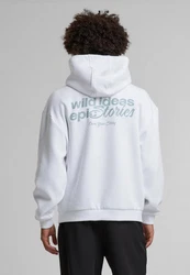 Upscale by Mister Tee Wild Stories Kapuzensweatshirt Grau/Weiß