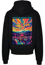 Merchcode Kapuzensweatshirt Dance Under Stars Oversized Hoody Schwarz