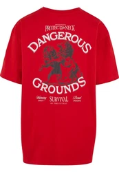 Upscale by Mister Tee Dangerous Grounds Oversize Tee Rot/Dunkelrot