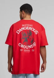 Upscale by Mister Tee Dangerous Grounds Oversize Tee Rot/Dunkelrot