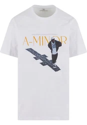 Upscale by Mister Tee T-Shirt A-Minor Oversize Tee Weiß/Braun/Hellblau