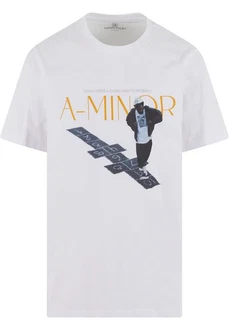 Upscale by Mister Tee T-Shirt A-Minor Oversize Tee Weiß/Braun/Hellblau
