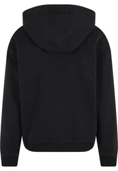 URBAN CLASSICS Kapuzensweatshirt Fluffy Hoody Schwarz
