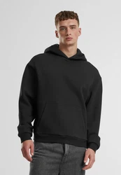 URBAN CLASSICS Kapuzensweatshirt Fluffy Hoody Schwarz