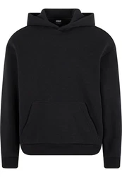 URBAN CLASSICS Kapuzensweatshirt Fluffy Hoody Schwarz