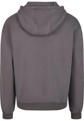 URBAN CLASSICS Kapuzensweatshirt Fluffy Hoody Dunkelgrau/Hellgrau/Grau/Braun