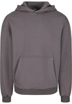URBAN CLASSICS Kapuzensweatshirt Fluffy Hoody Dunkelgrau/Hellgrau/Grau/Braun