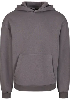 URBAN CLASSICS Kapuzensweatshirt Fluffy Hoody Dunkelgrau/Hellgrau/Grau/Braun