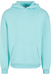 URBAN CLASSICS Kapuzensweatshirt Fluffy Hoody Hellblau/Blau/Türkis