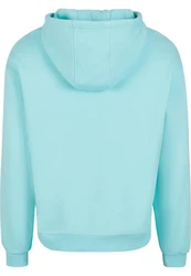 URBAN CLASSICS Kapuzensweatshirt Fluffy Hoody Hellblau/Blau/Türkis