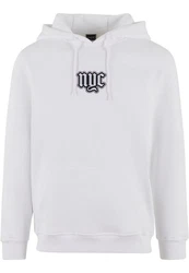 MisterTee Kapuzensweatshirt NYC Old English Wording Patch Hoody (1-tlg) Weiß/Grau/Beige/Creme